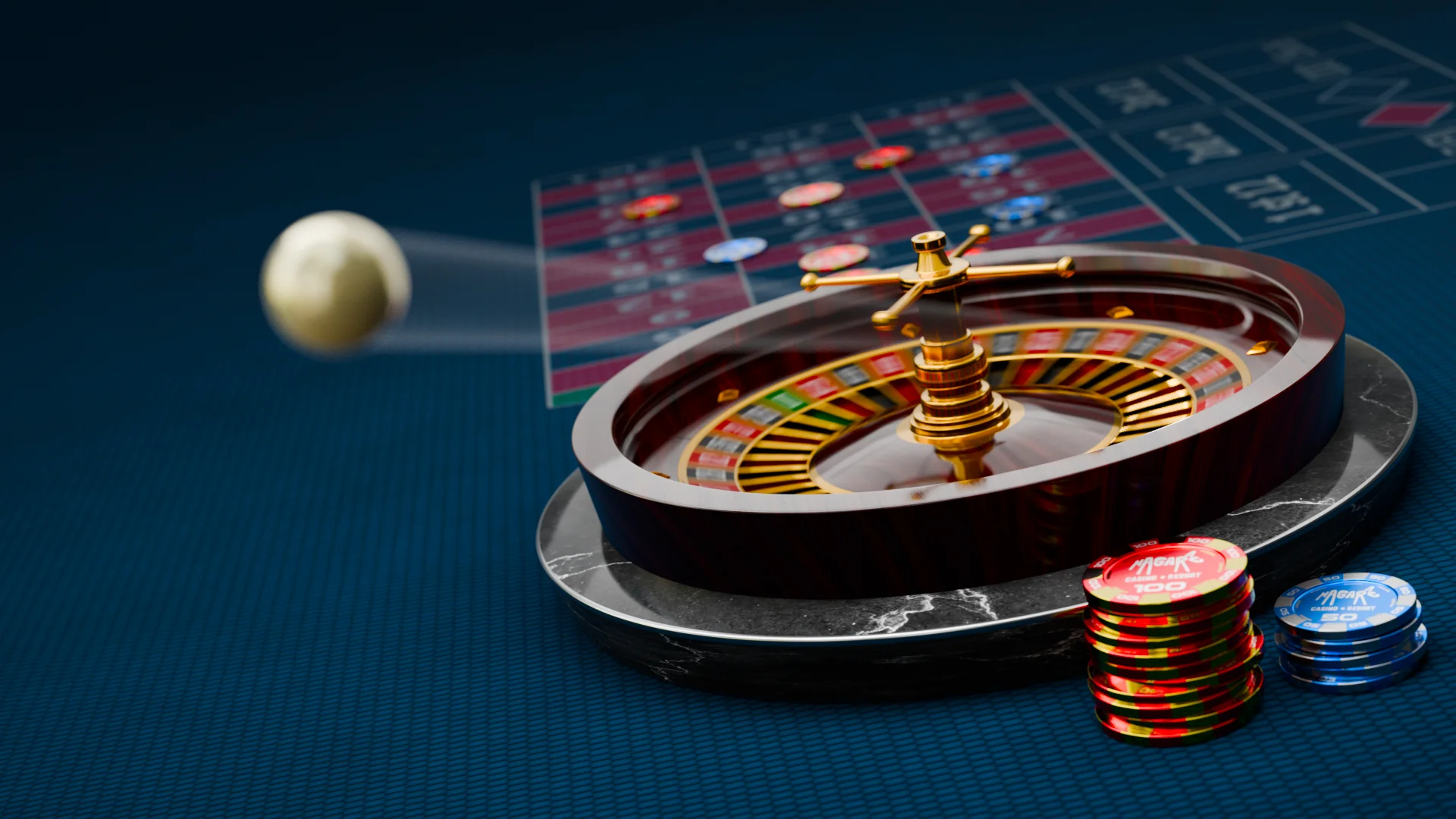 Roulette Wheel 3D Model - Hero